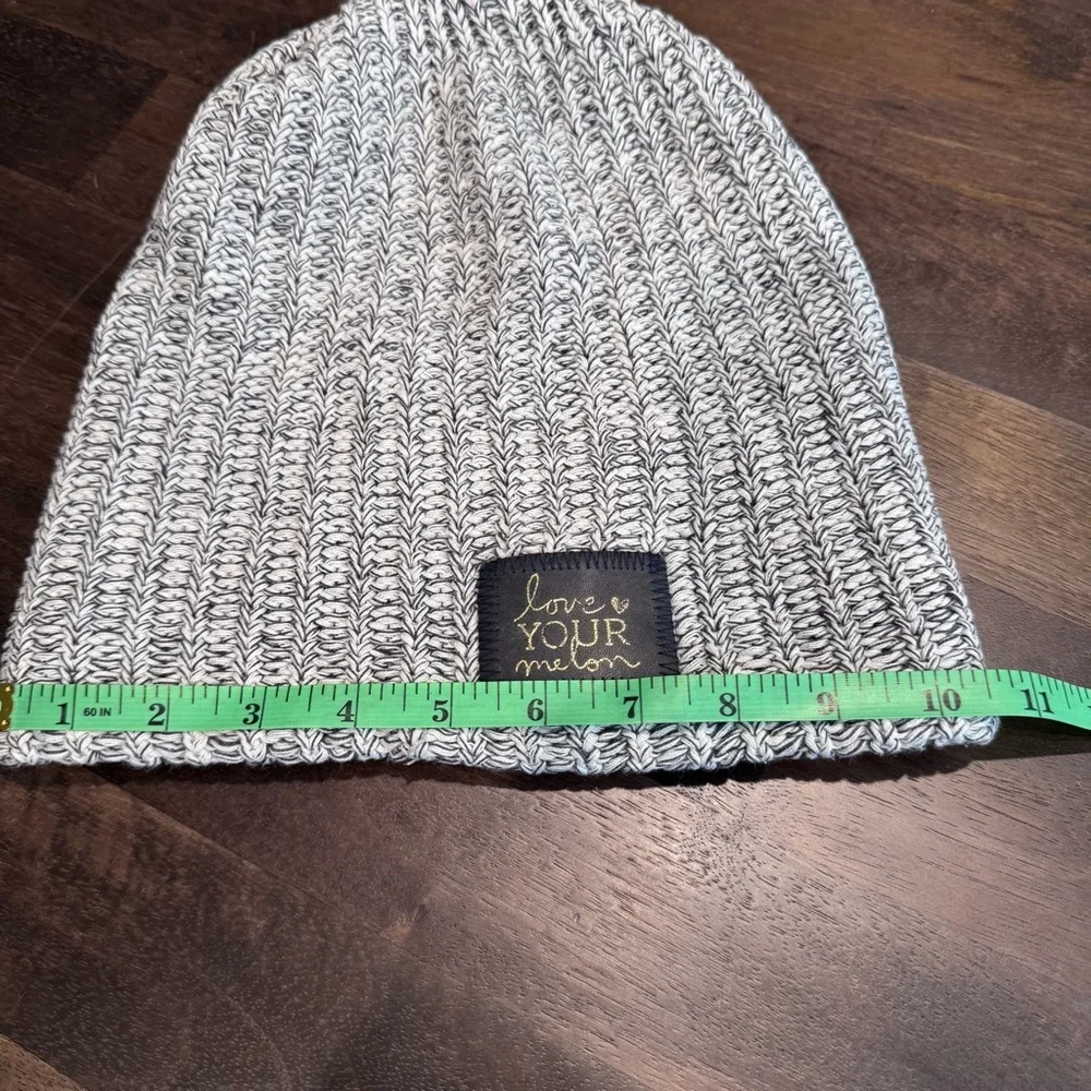 Love Your Melon Black and White‎ Knit Hat